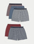 Marks & Spencer "5pk Pure Cotton Cool & Fresh™ Striped Boxers"